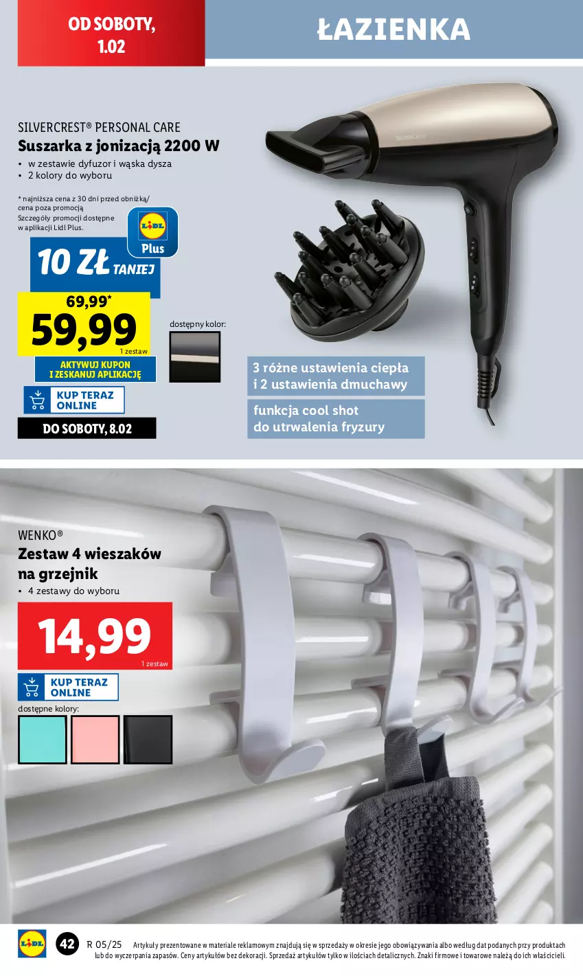 Gazetka promocyjna Lidl - GAZETKA - ważna 27.01 do 01.02.2025 - strona 46 - produkty: Grzejnik, Silvercrest, Suszarka, Wieszak