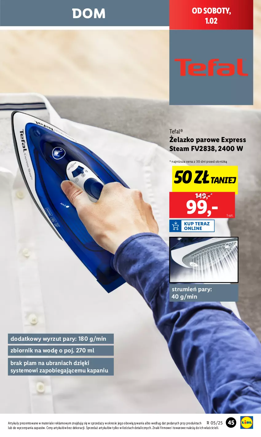 Gazetka promocyjna Lidl - GAZETKA - ważna 27.01 do 01.02.2025 - strona 49 - produkty: Fa, Rum, Tefal, Ubrania