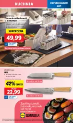 Gazetka promocyjna Lidl - GAZETKA - Gazetka - ważna od 01.02 do 01.02.2025 - strona 19 - produkty: Ryż, Ivar, Rama, Kuchnia, Widelec, Mata bambusowa, Torba, Nóż szefa kuchni, Sushi, Szpatułka, Fa