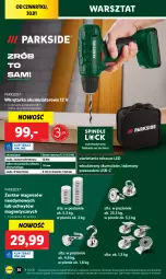 Gazetka promocyjna Lidl - GAZETKA - Gazetka - ważna od 01.02 do 01.02.2025 - strona 40 - produkty: Parkside, Przewód, Tarka, Wkręt, Torba, Wkrętarka, Akumulator