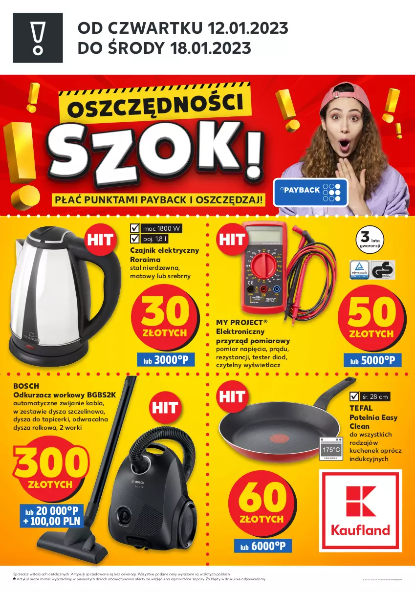 Gazetka promocyjna Kaufland - ZAPOWIEDŹ NASTĘPNEJ OFERTY - ważna 04.01 do 11.01.2023 - strona 2 - produkty: Bosch, Czajnik, Czajnik elektryczny, Fa, Gra, Odkurzacz, Patelnia, Tefal