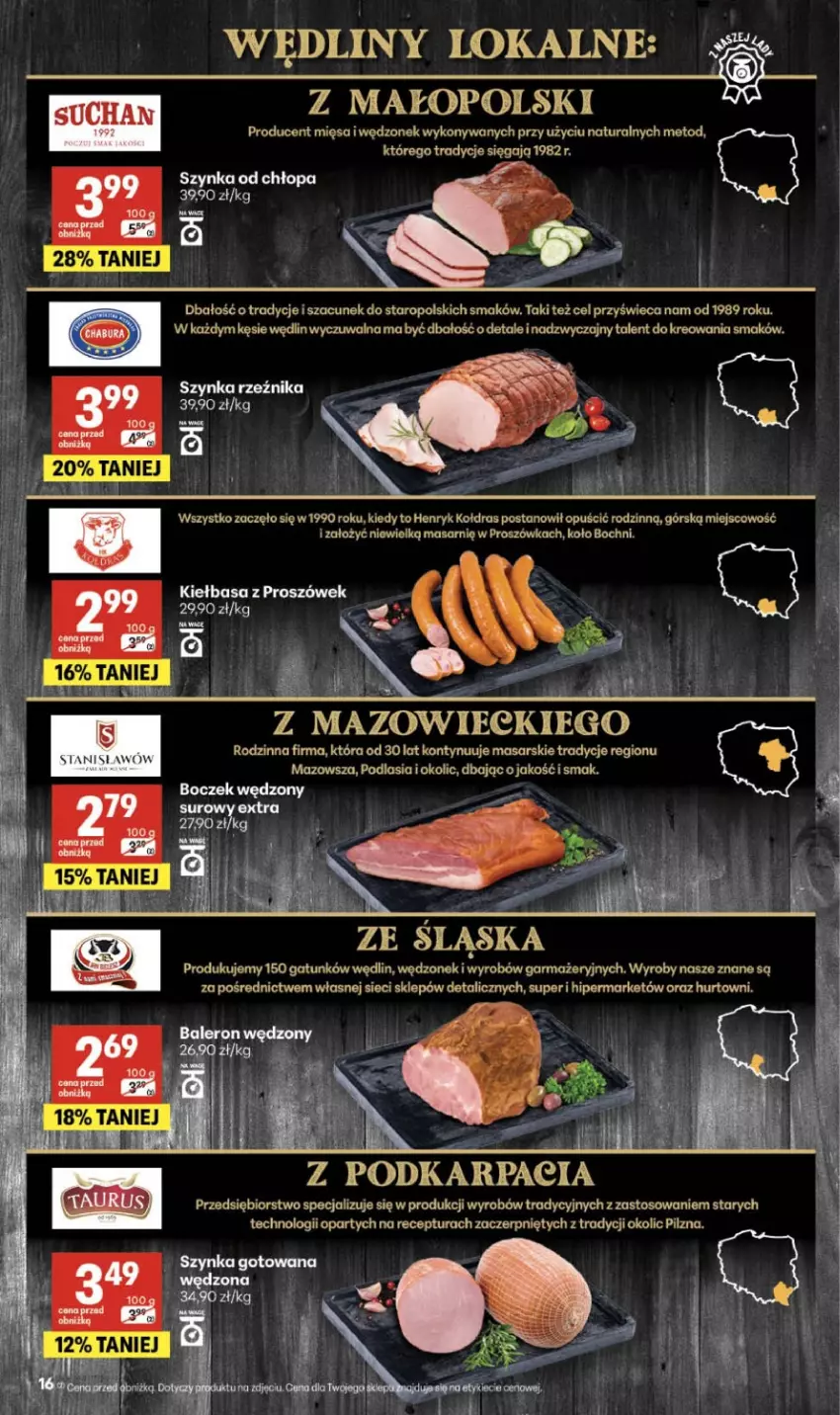 Gazetka promocyjna Delikatesy Centrum - Franczyza DC07 Czwartek - ważna 12.02 do 18.02.2026 - strona 16 - produkty: Karp, Kiełbasa, Kołdra, Szynka