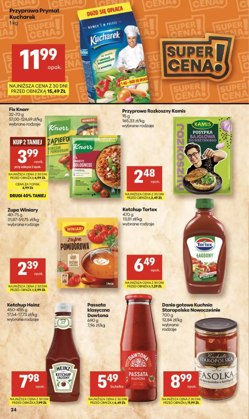 Gazetka promocyjna Delikatesy Centrum - Franczyza DC07 Czwartek - ważna 12.02 do 18.02.2026 - strona 24 - produkty: Danie gotowe, Dawtona, Heinz, Ketchup, Knorr, Kuchnia, Winiary, Zupa