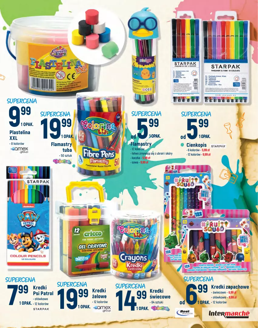 Gazetka promocyjna Intermarche - Wszystko do szkoły - ważna 27.07 do 16.08.2021 - strona 9 - produkty: Flamastry, Gry, Plastelina, Psi Patrol, Ser