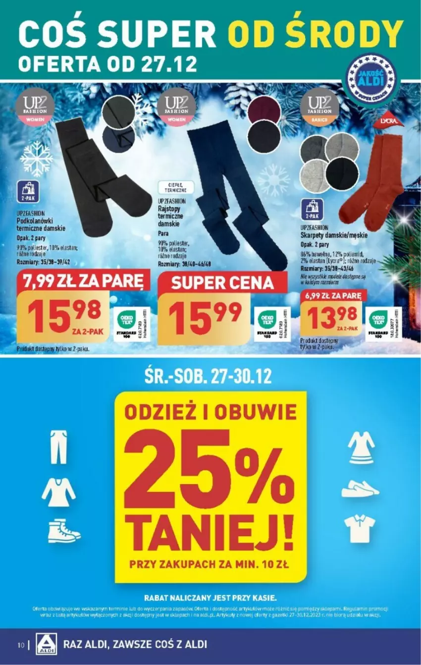 Gazetka promocyjna Aldi - ważna 27.12 do 30.12.2023 - strona 2 - produkty: Fa, Karp, Kask, Obuwie