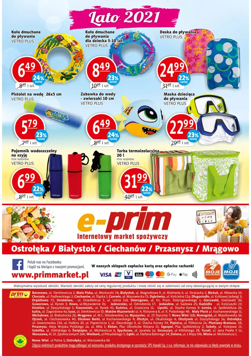 Gazetka promocyjna Prim Market - Gazetka - ważna 01.07 do 07.07.2021 - strona 16 - produkty: Dzieci, Fa, Maska, Pistolet, Pojemnik, Sok, Torba, Zabawka