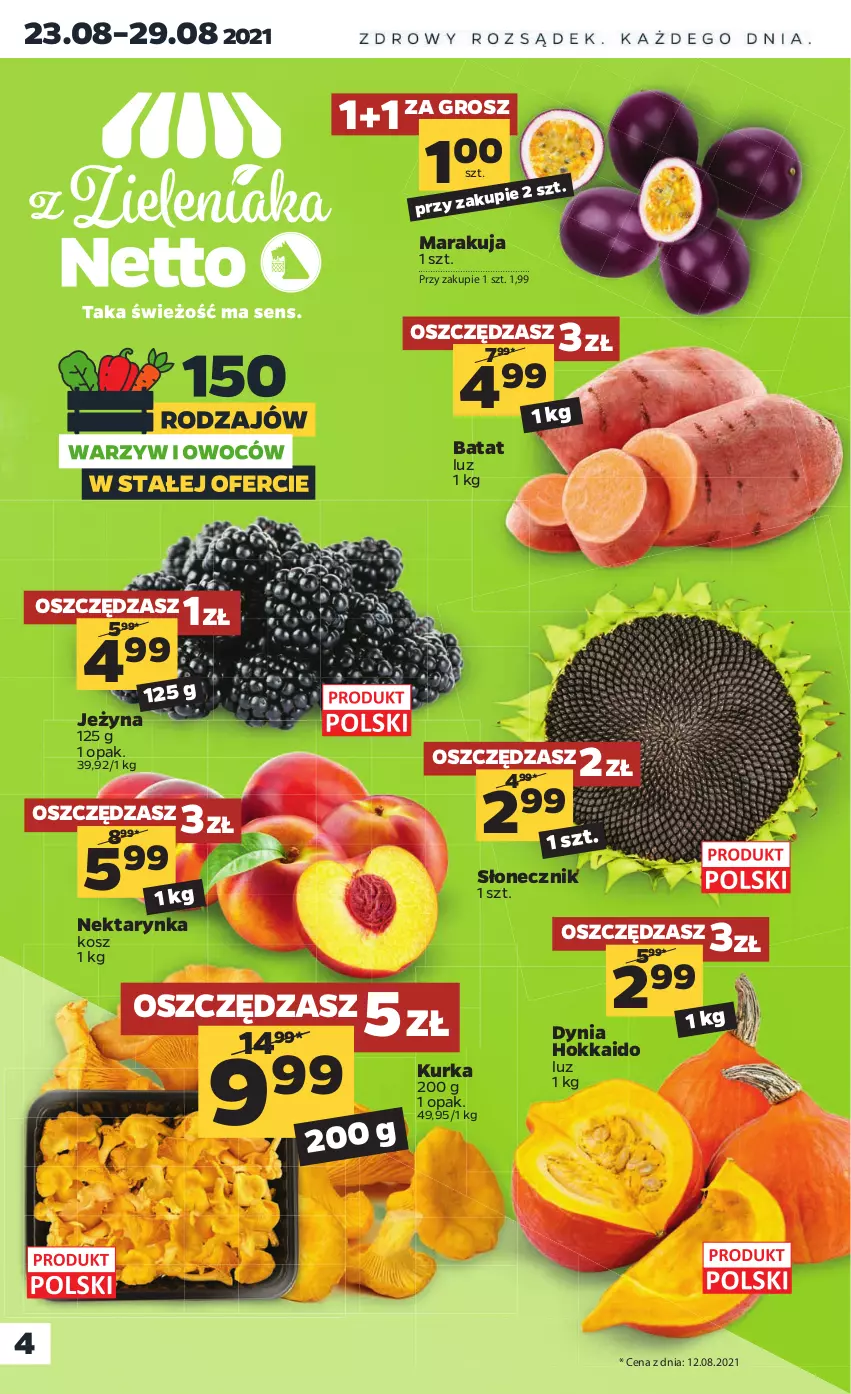 Gazetka promocyjna Netto - ważna 23.08 do 28.08.2021 - strona 4 - produkty: Kosz, Nektar, Nektarynka