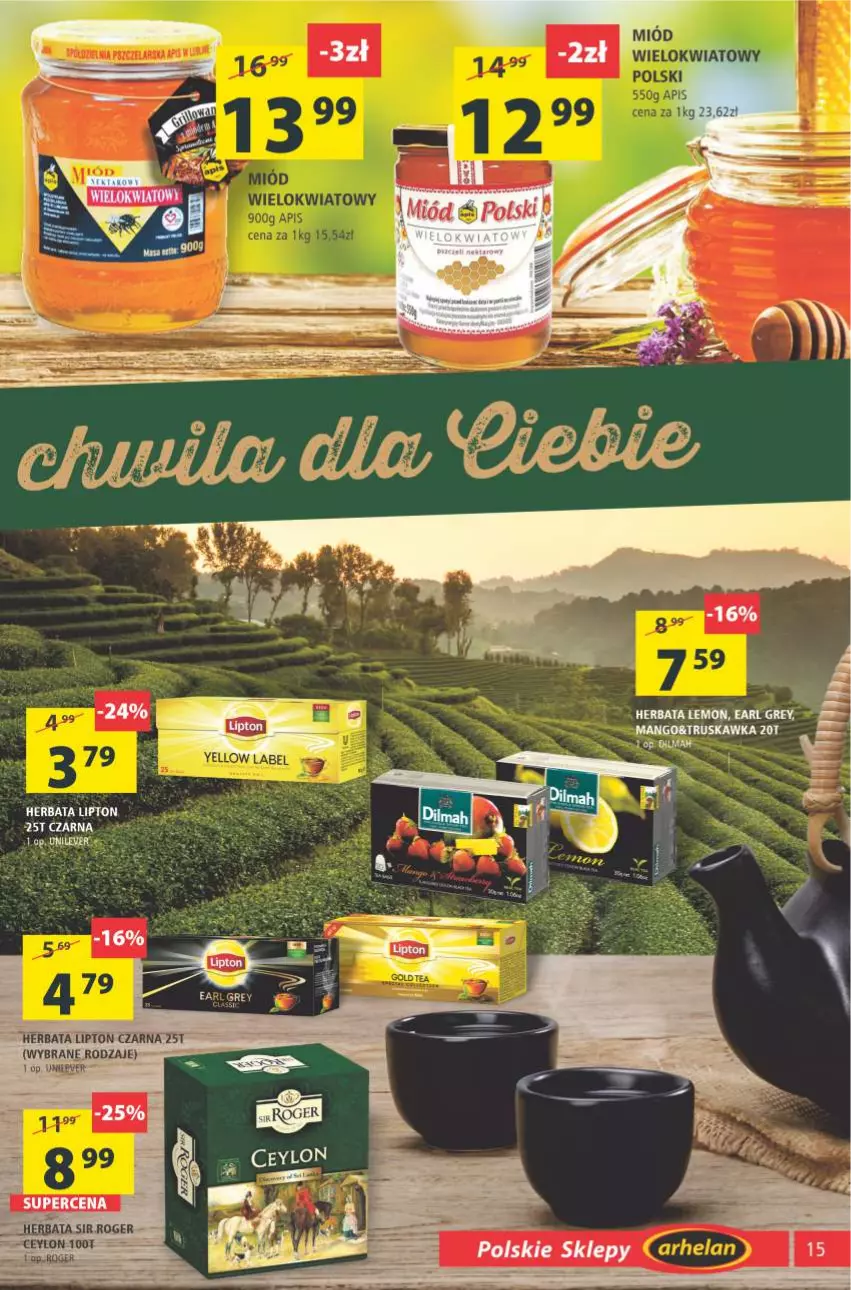 Gazetka promocyjna Arhelan - Gazetka - ważna 23.04 do 02.05.2021 - strona 15 - produkty: Herbata, Lipton, Mango