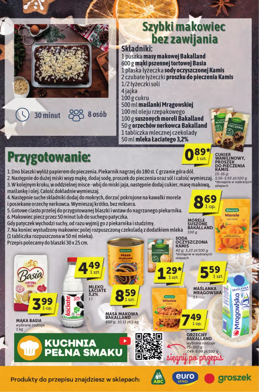 Gazetka promocyjna ABC - ważna 12.12 do 24.12.2024 - strona 2 - produkty: Bakalland, Basia, Cukier, Cukier wanilinowy, Groszek, Jaja, Kamis, Kawa, Lanki, Mąka, Makowiec, Mikser, Olej, Papier, Piec, Piekarnik, Proszek do pieczenia, Ser, Sól