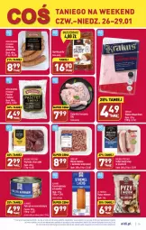 Gazetka promocyjna Aldi - Pełny katalog - Gazetka - ważna od 29.01 do 29.01.2023 - strona 19 - produkty: Kurczak, Mięso mielone, Krakus, Sos, Por, Pasztet z indyka, Pasztet, Mięsne specjały, Kawa, Szynka, Schab wieprzowy, Sport, Morliny, Kiełbasa głogowska, Tuńczyk, Kiełbasa, Mięso