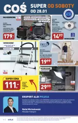 Gazetka promocyjna Aldi - Pełny katalog - Gazetka - ważna od 29.01 do 29.01.2023 - strona 34 - produkty: Piec, Top, Rum, Gin, Drabina, Telefon, Głośnik, Reflektor LED, Reflektor, Zaworki, Drzwi, Fa