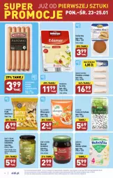 Gazetka promocyjna Aldi - Pełny katalog - Gazetka - ważna od 29.01 do 29.01.2023 - strona 6 - produkty: Kurczak, Polędwica, Buraczki, All Seasons, Ser, Ryż, Hofburger, Oliwki, Parówki, BoboVita, Golden Seafood, Fasola, Parówki z piersi kurczaka, Burger, Mintaj, Frytki, Cordon Bleu, Fa