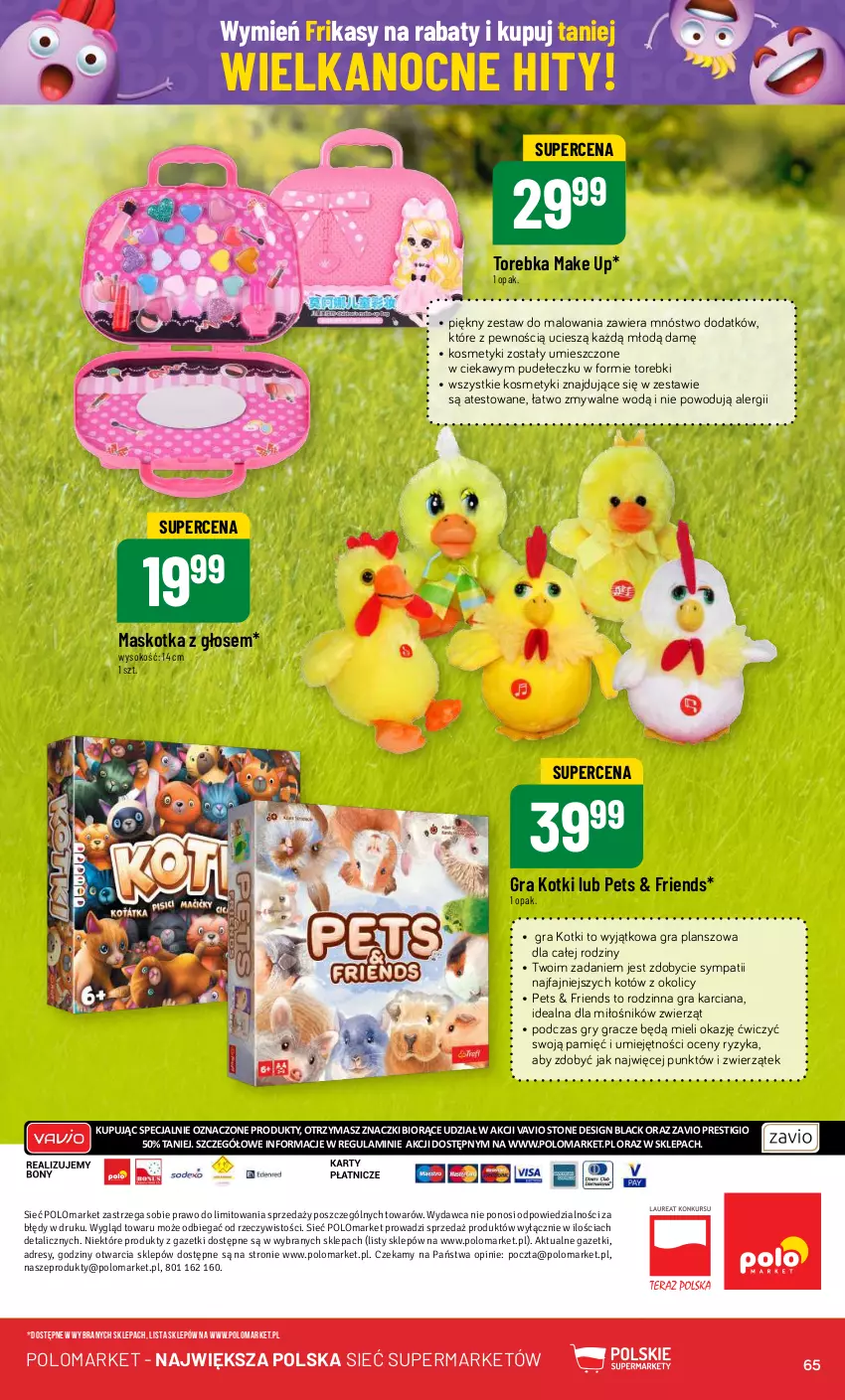 Gazetka promocyjna PoloMarket - Gazetka pomocyjna - ważna 27.03 do 02.04.2024 - strona 65 - produkty: Dres, Fa, Gra, Gry, Lack, Sok, Torebka, Zestaw do malowania