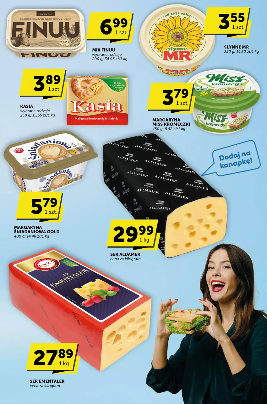 Gazetka promocyjna Groszek - ważna 13.07 do 25.07.2023 - strona 5 - produkty: Danio, Ementaler, Finuu, Gra, Kasia, LG, Margaryna, Miss Kromeczki, Olej, Ser, Słynne