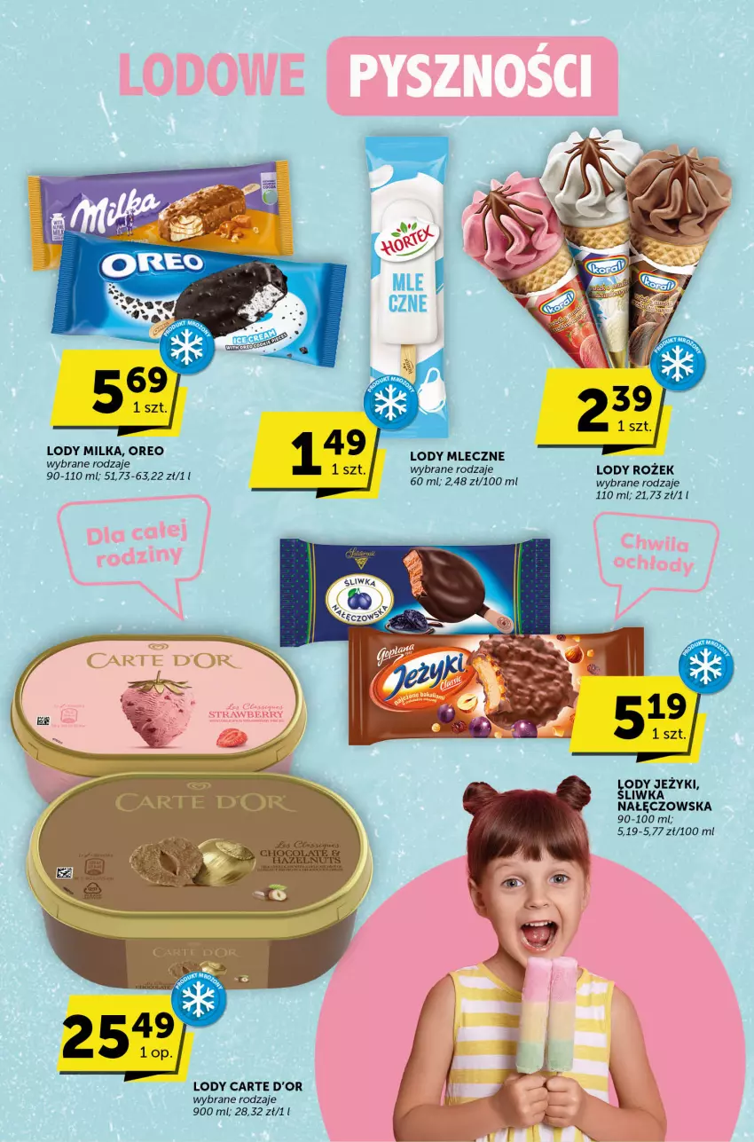 Gazetka promocyjna Groszek - ważna 13.07 do 25.07.2023 - strona 7 - produkty: Jeżyki, Lody, Milka, Oreo