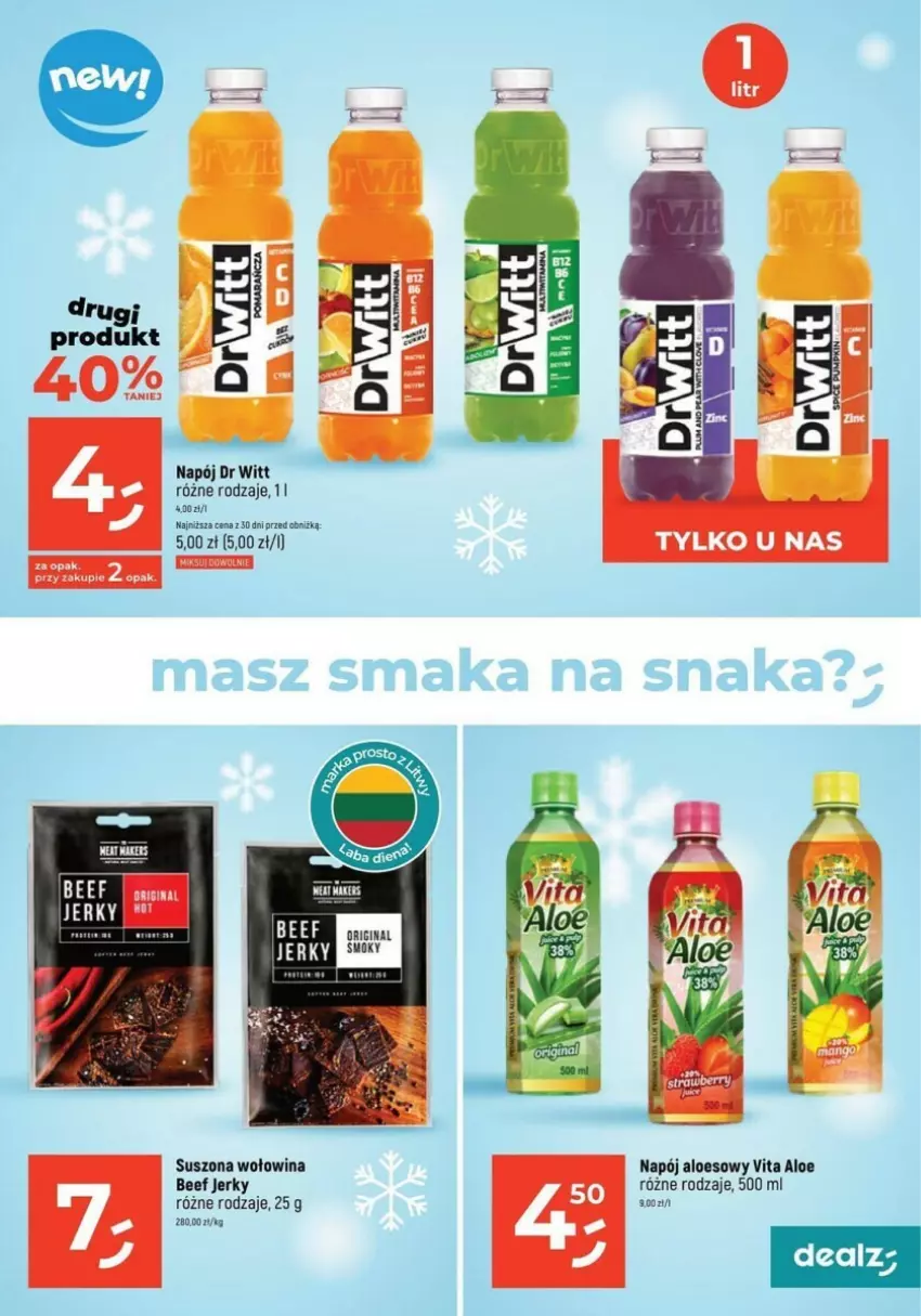 Gazetka promocyjna Dealz - ważna 23.11 do 29.11.2023 - strona 25 - produkty: Jerky, Napój, Wołowina