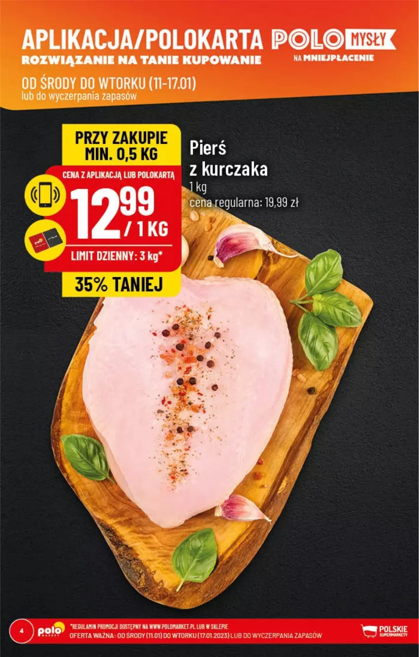 Gazetka promocyjna PoloMarket - Gazetka pomocyjna - ważna 11.01 do 17.01.2022 - strona 4 - produkty: Kurczak