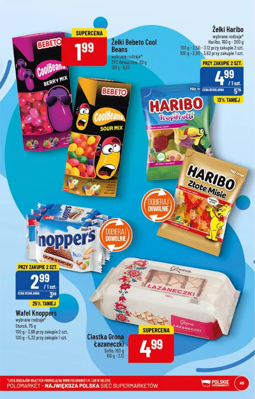 Gazetka promocyjna PoloMarket - Gazetka pomocyjna - ważna 11.01 do 17.01.2022 - strona 45 - produkty: Ciastka, Haribo, Knoppers