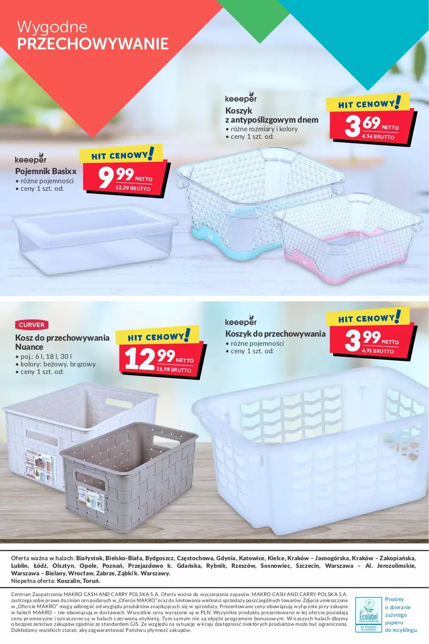 Gazetka promocyjna Makro - [Oferta specjalna] Domowe porządki - ważna 19.10 do 30.10.2021 - strona 24 - produkty: Gra, Kosz, Papier, Piec, Pojemnik, Rum, Sos, Szal