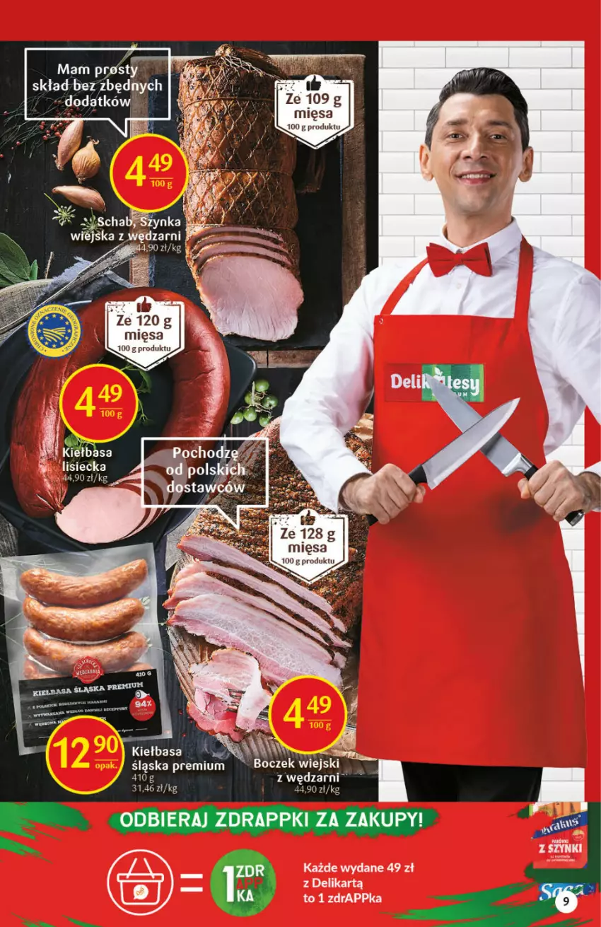 Gazetka promocyjna Delikatesy Centrum - Gazetka DC41 n. fresh - ważna 14.10 do 20.10.2021 - strona 9 - produkty: Boczek, Kiełbasa