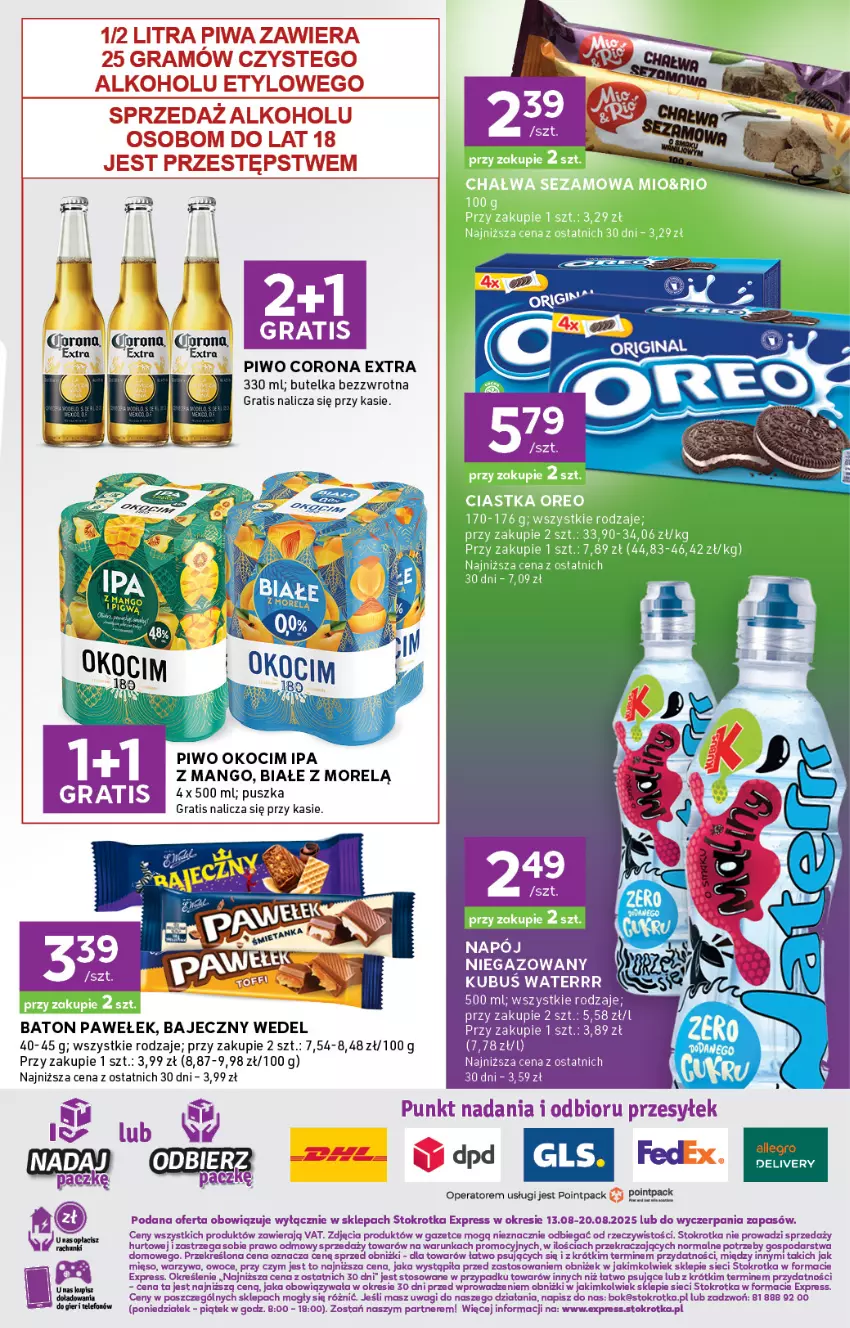 Gazetka promocyjna Stokrotka - Stokrotka Express - ważna 13.08 do 20.08.2025 - strona 5 - produkty: Baton, Corona Extra, Gra, Koc, Mango, Mięso, O nas, Okocim, Owoce, Piwa, Piwo, Wagi, Warzywa
