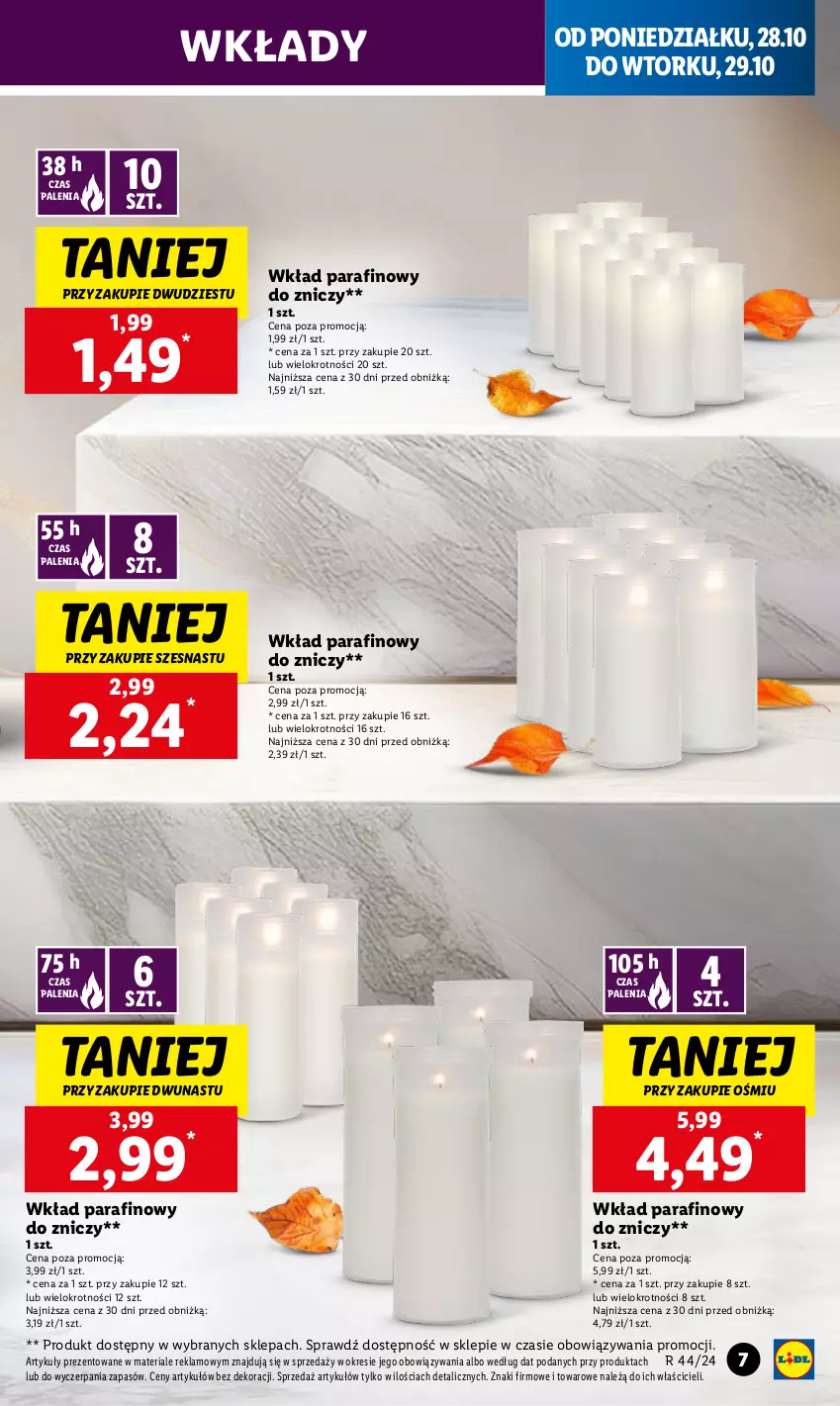 Gazetka promocyjna Lidl - GAZETKA - ważna 28.10 do 29.10.2024 - strona 7 - produkty: Znicz