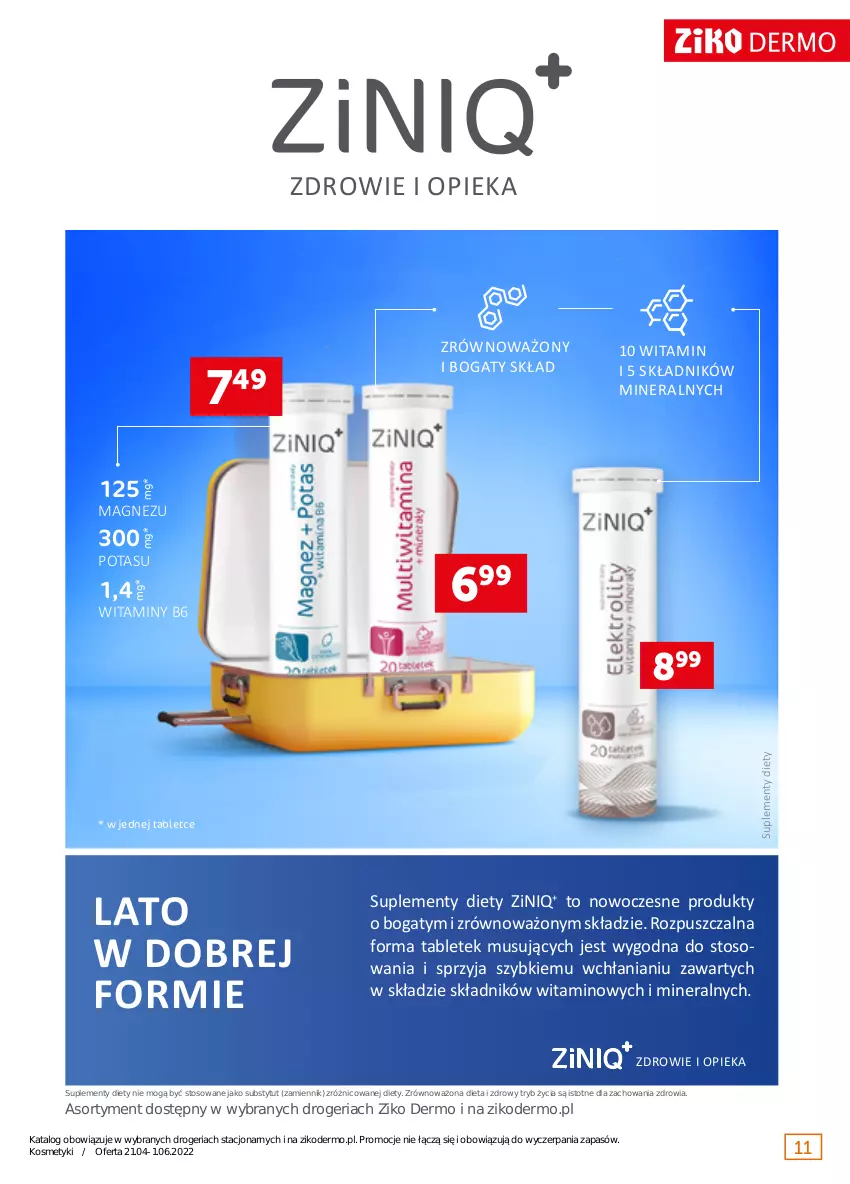 Gazetka promocyjna Ziko - 21.04-1.06.2022 - ważna 21.04 do 01.06.2022 - strona 11 - produkty: Balsam do ciała, Magnez, Mleczko, Mus, Mustela, Ser, Tablet, Top, Zdrowie