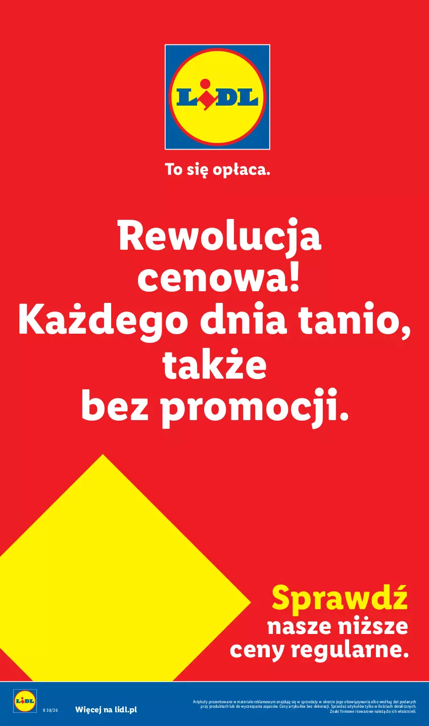 Gazetka promocyjna Lidl - Rewolucja cenowa! - ważna 16.09 do 30.09.2026 - strona 1