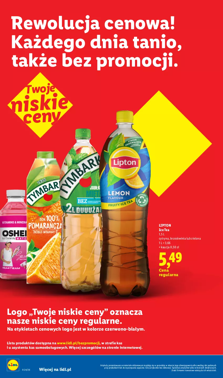 Gazetka promocyjna Lidl - Rewolucja cenowa! - ważna 16.09 do 30.09.2026 - strona 10 - produkty: Ice tea, Lipton