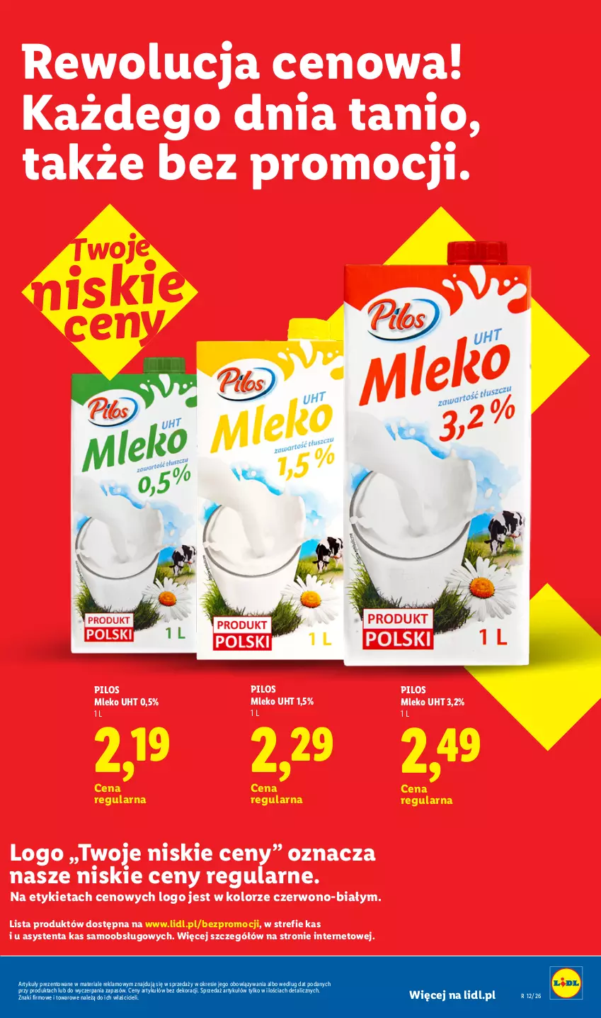 Gazetka promocyjna Lidl - Rewolucja cenowa! - ważna 16.09 do 30.09.2026 - strona 27 - produkty: Mleko, Pilos