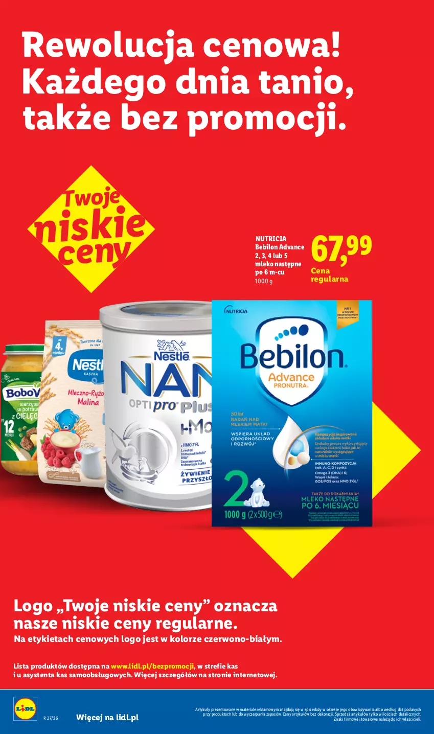 Gazetka promocyjna Lidl - Rewolucja cenowa! - ważna 16.09 do 30.09.2026 - strona 30 - produkty: BEBILON, Mleko, O nas