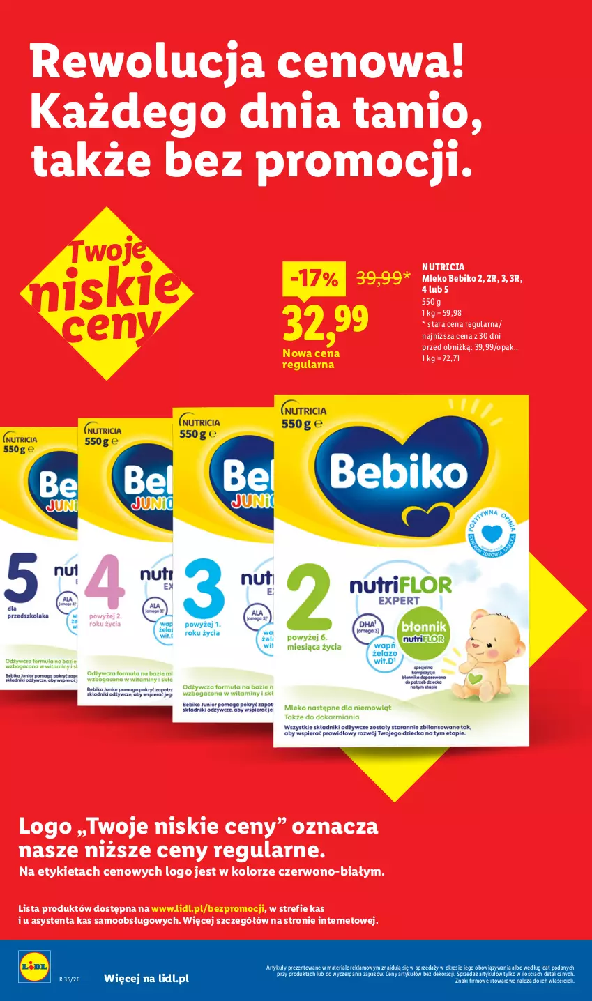 Gazetka promocyjna Lidl - Rewolucja cenowa! - ważna 16.09 do 30.09.2026 - strona 6 - produkty: Bebiko, Mleko