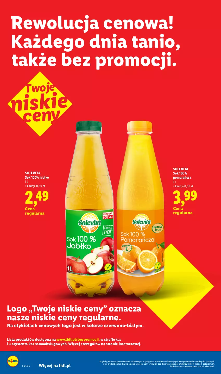 Gazetka promocyjna Lidl - Rewolucja cenowa! - ważna 16.09 do 30.09.2026 - strona 8 - produkty: Sok
