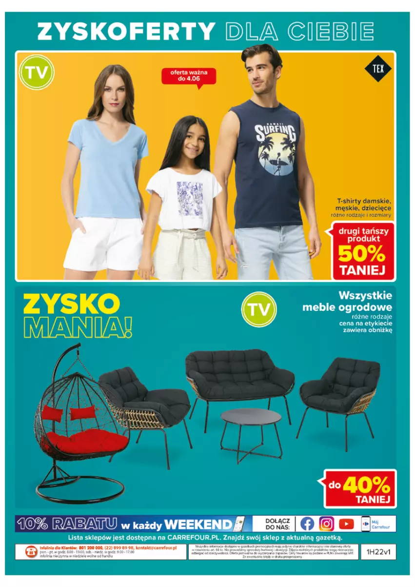 Gazetka promocyjna Carrefour - Gazetka Carrefour - ważna 31.05 do 11.06.2022 - strona 40 - produkty: Dzieci, NBA, T-shirt