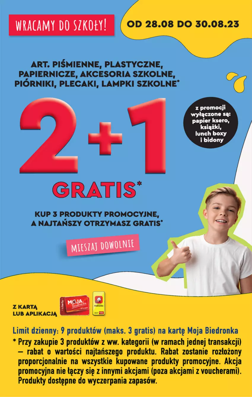 Gazetka promocyjna Biedronka - Od poniedzialku - ważna 28.08 do 02.09.2023 - strona 58 - produkty: Dron, Gra, Papier, Piórnik, Plecak, Por, Rama, Ser, Tran