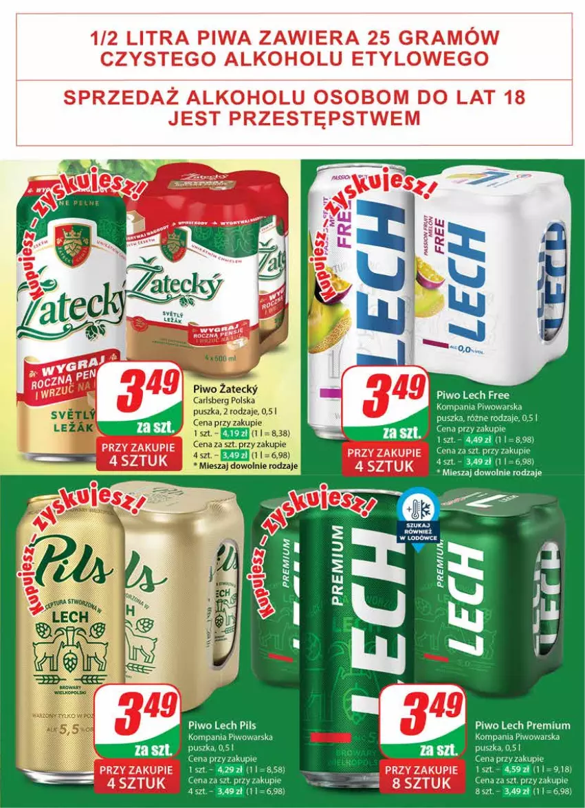 Gazetka promocyjna Dino - Gazetka 30 / 2024 - ważna 24.07 do 30.07.2024 - strona 47 - produkty: Carlsberg, Lech Premium, Piwo