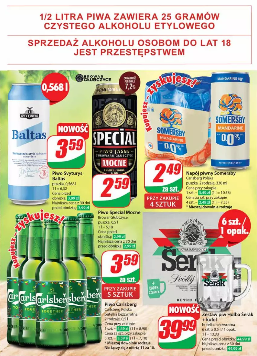 Gazetka promocyjna Dino - Gazetka 30 / 2024 - ważna 24.07 do 30.07.2024 - strona 49 - produkty: Carlsberg, Napój, Piwo, Somersby