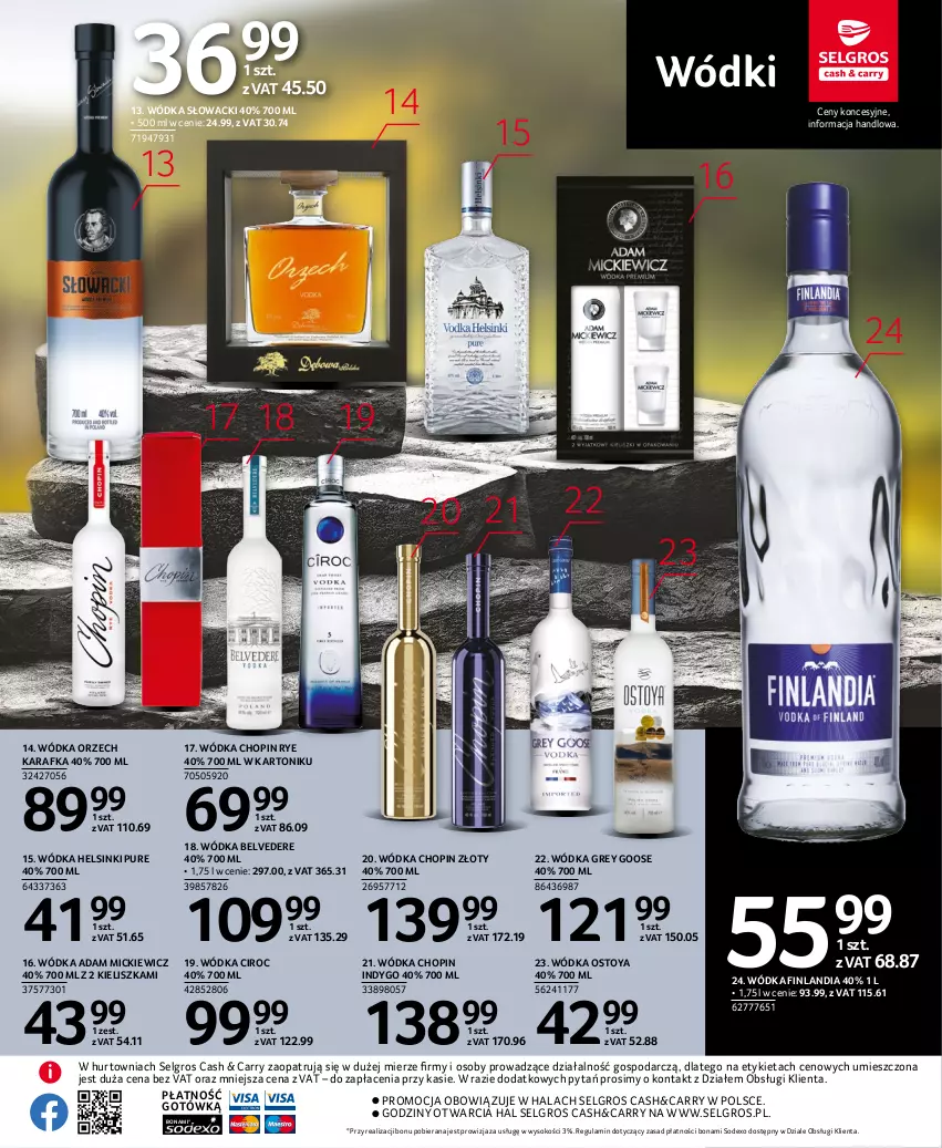 Gazetka promocyjna Selgros - Katalog Alkohole - ważna 16.03 do 29.03.2023 - strona 15 - produkty: Finlandia, Karafka, LG, Pur, Sok, Tonik, Wódka