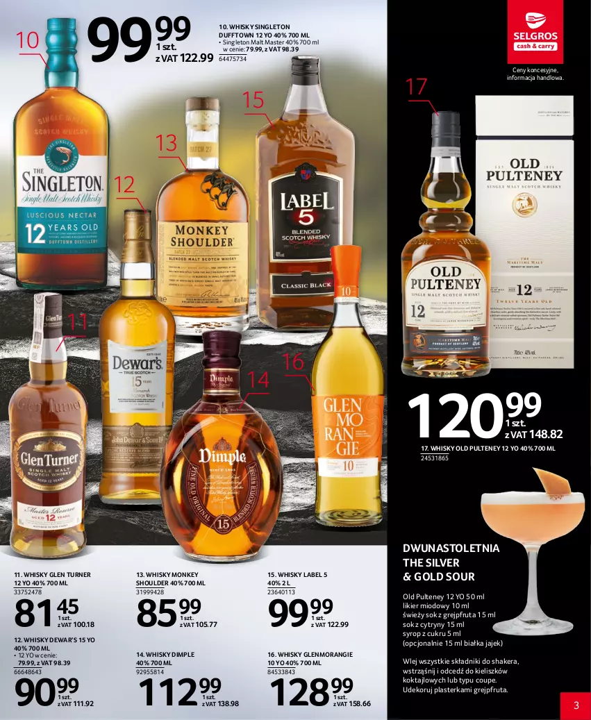 Gazetka promocyjna Selgros - Katalog Alkohole - ważna 16.03 do 29.03.2023 - strona 3 - produkty: Cytryny, Grejpfrut, Likier, Sok, Syrop, Whisky