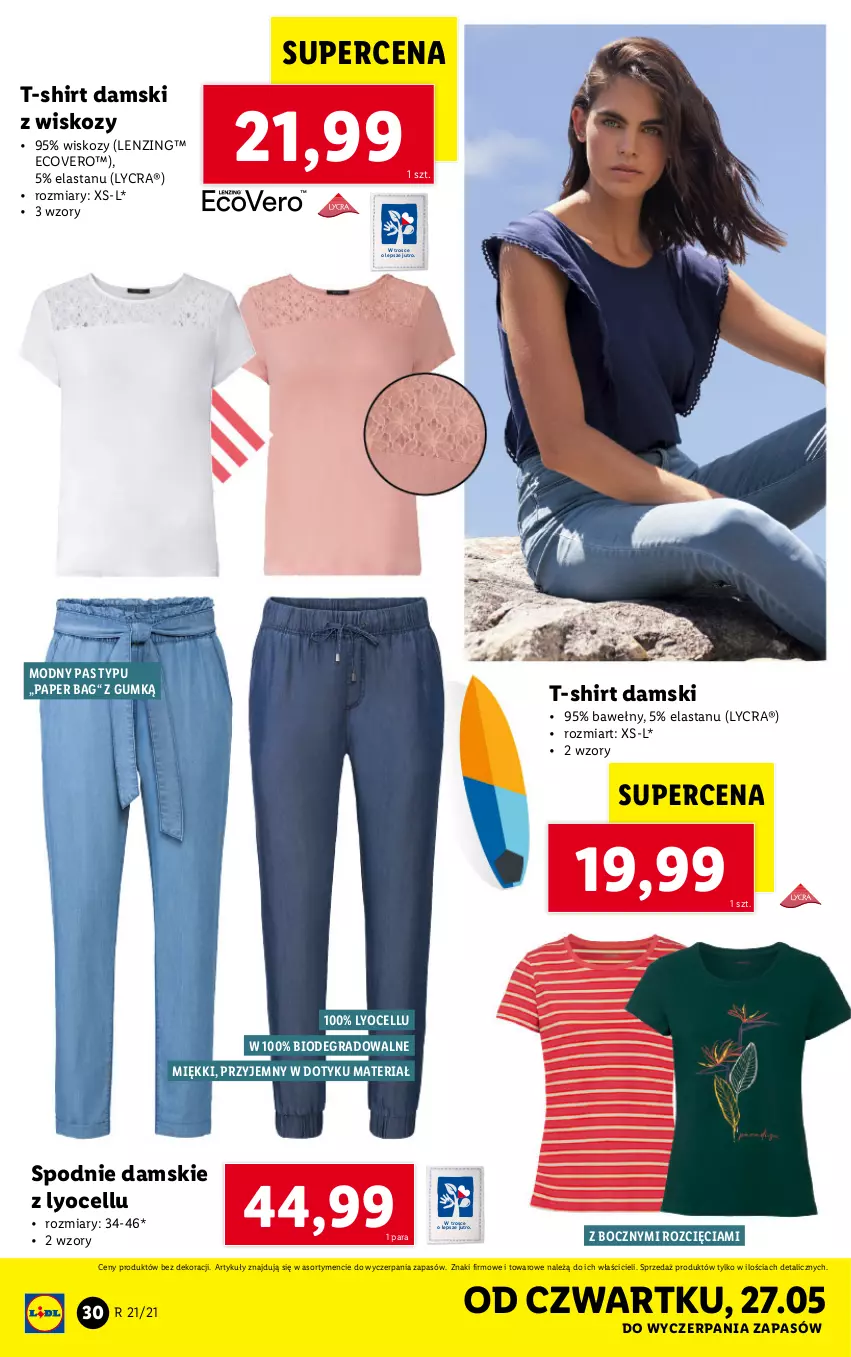 Gazetka promocyjna Lidl - GAZETKA - ważna 24.05 do 29.05.2021 - strona 30 - produkty: Gra, Spodnie, T-shirt