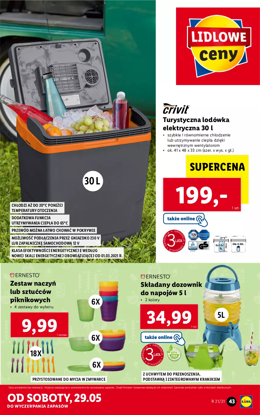 Gazetka promocyjna Lidl - GAZETKA - ważna 24.05 do 29.05.2021 - strona 43 - produkty: Dozownik, Lodówka, Przewód