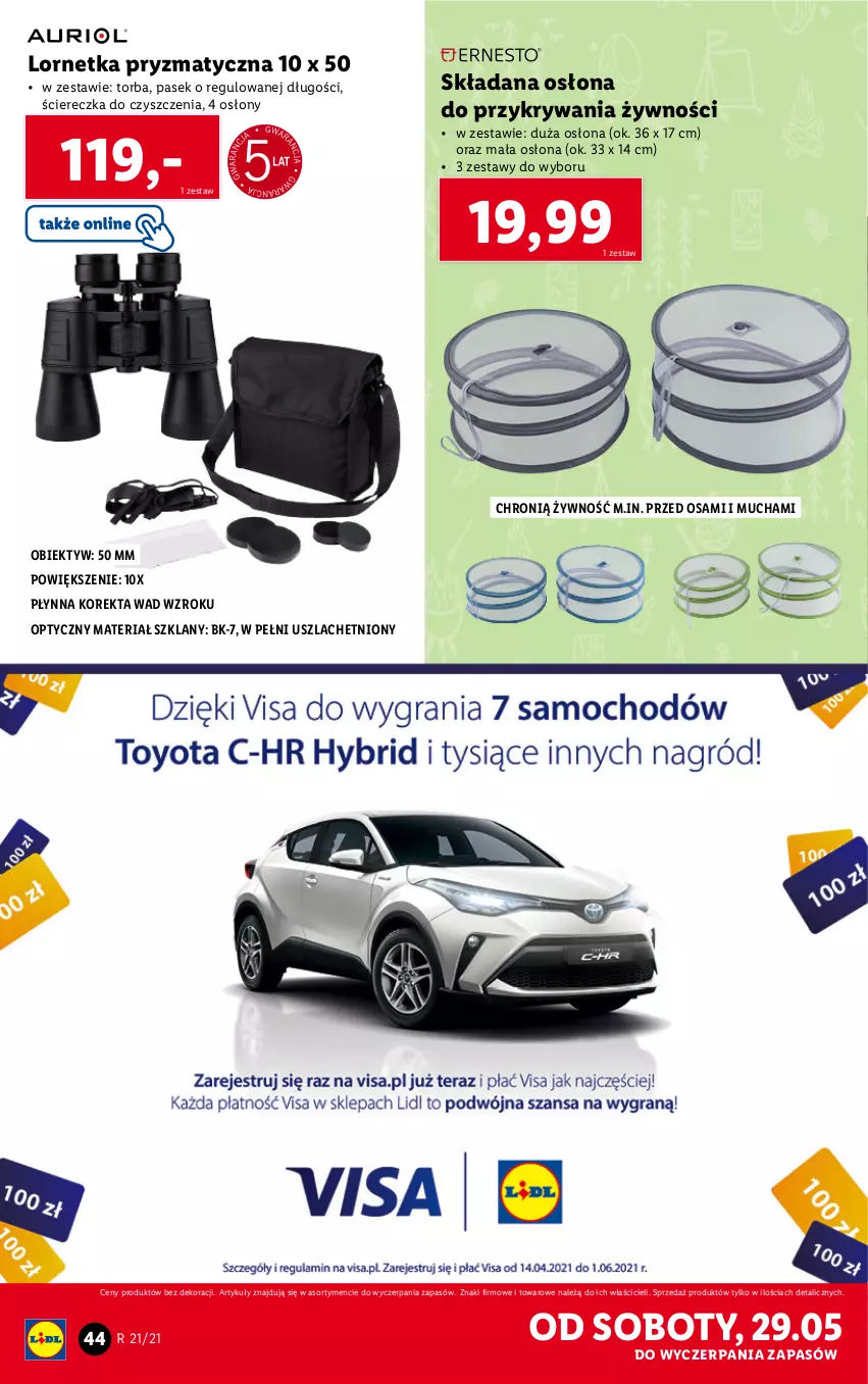 Gazetka promocyjna Lidl - GAZETKA - ważna 24.05 do 29.05.2021 - strona 44 - produkty: Lornetka, Obiektyw, Pasek, Torba