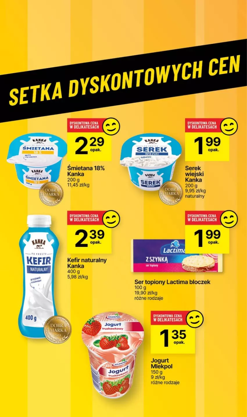 Gazetka promocyjna Delikatesy Centrum - NOWA GAZETKA Delikatesy Centrum od 11 stycznia! 11-17.01.2024 - ważna 11.01 do 17.01.2024 - strona 27 - produkty: Jogurt, Kefir, Kefir naturalny, Ser, Ser topiony, Serek, Top