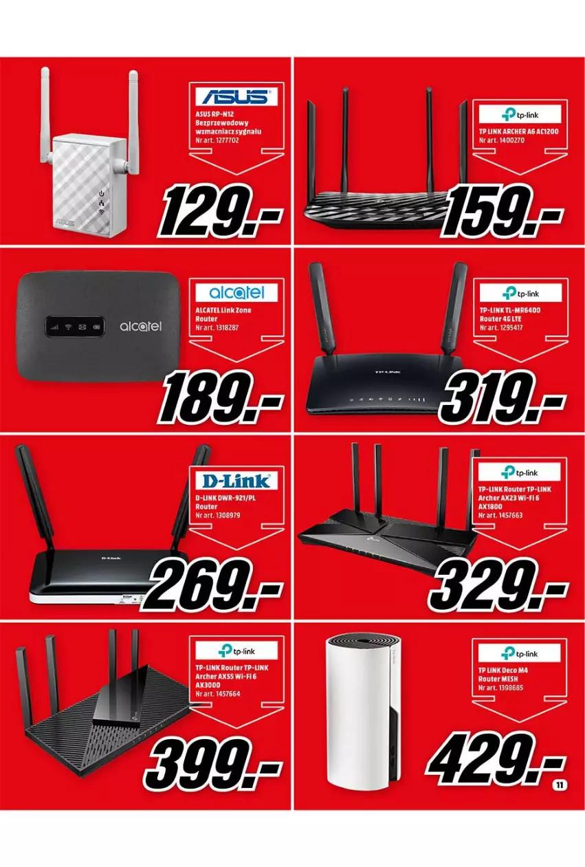 Gazetka promocyjna Media Markt - Gazetka Media Markt - ważna 04.01 do 31.01.2022 - strona 11 - produkty: TP-Link