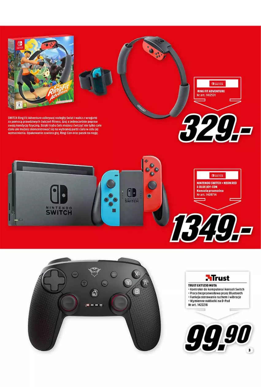 Gazetka promocyjna Media Markt - Gazetka Media Markt - ważna 04.01 do 31.01.2022 - strona 3 - produkty: Gra, Komputer, Kontroler, Ring Fit Adventure, Rust, Tera