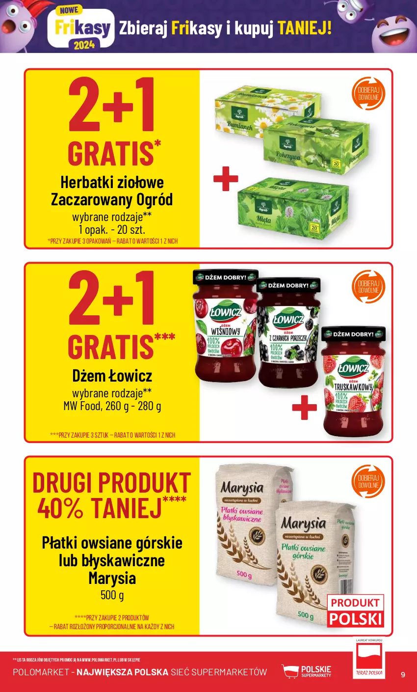 Gazetka promocyjna PoloMarket - Gazetka pomocyjna - ważna 31.01 do 06.02.2024 - strona 9 - produkty: Dżem, Gra, Ogród, Płatki owsiane, Por