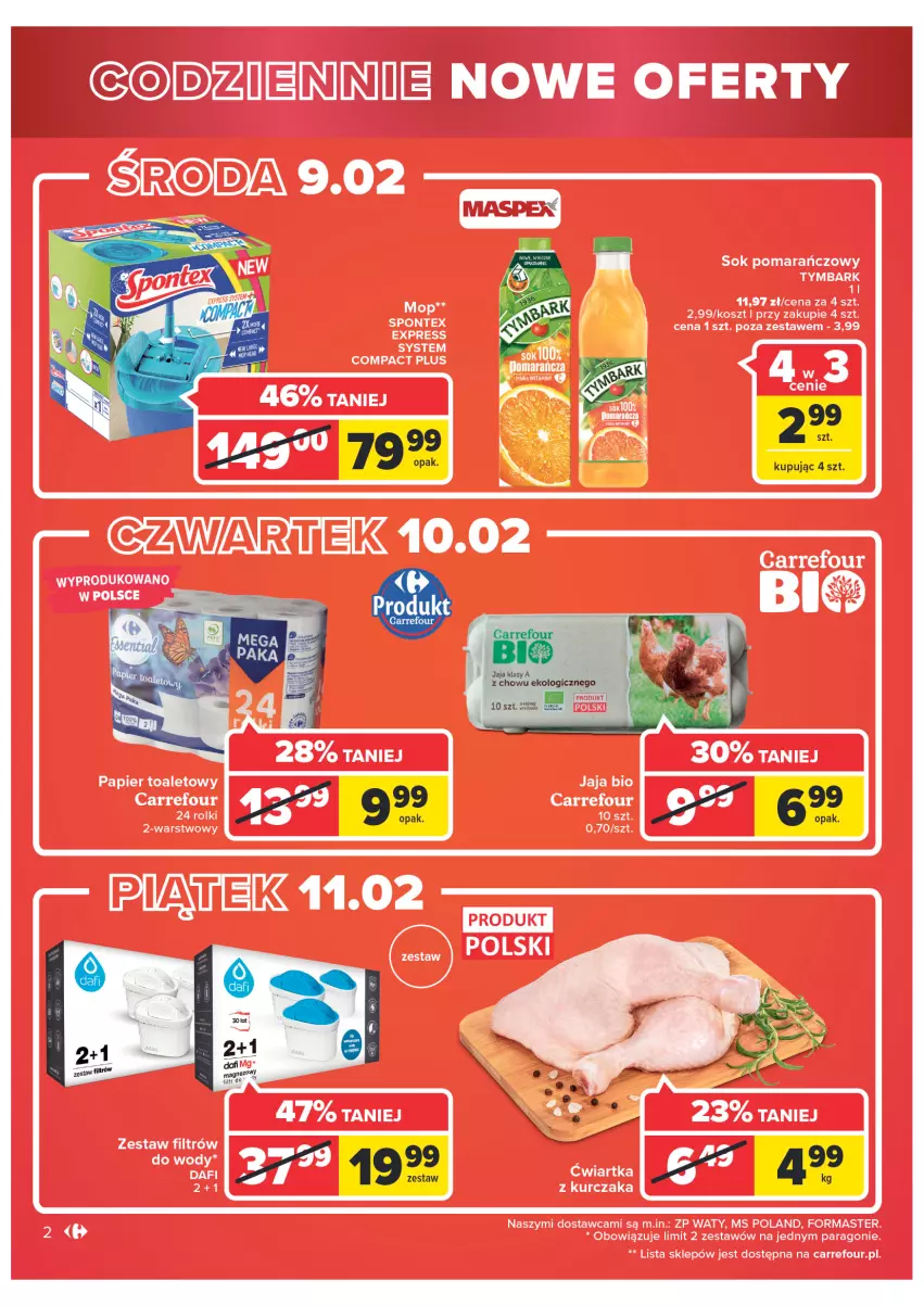 Gazetka promocyjna Carrefour - Gazetka Express - ważna 08.02 do 14.02.2022 - strona 2 - produkty: Jaja