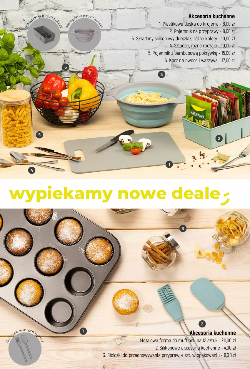 Gazetka promocyjna Dealz - MEGACEN dla domu! - ważna 07.03 do 31.03.2024 - strona 6 - produkty: Deska do krojenia, Durszlak, Kosz, Owoce, Pojemnik, Pojemnik na przyprawy, Przyprawy, Słoiczki, Warzywa