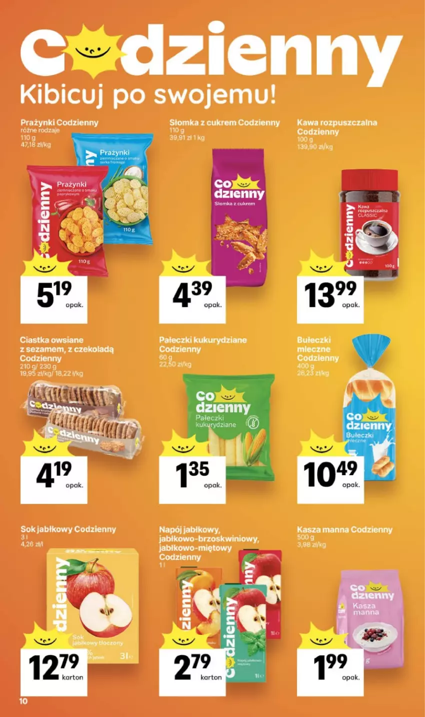 Gazetka promocyjna Delikatesy Centrum - Franczyza DC27 Czwartek - ważna 02.07 do 08.07.2026 - strona 10 - produkty: BIC, Ciastka, Ciastka owsiane, Kasza, Kawa, Kawa rozpuszczalna, Napój, Sezam, Sok, Sok jabłkowy