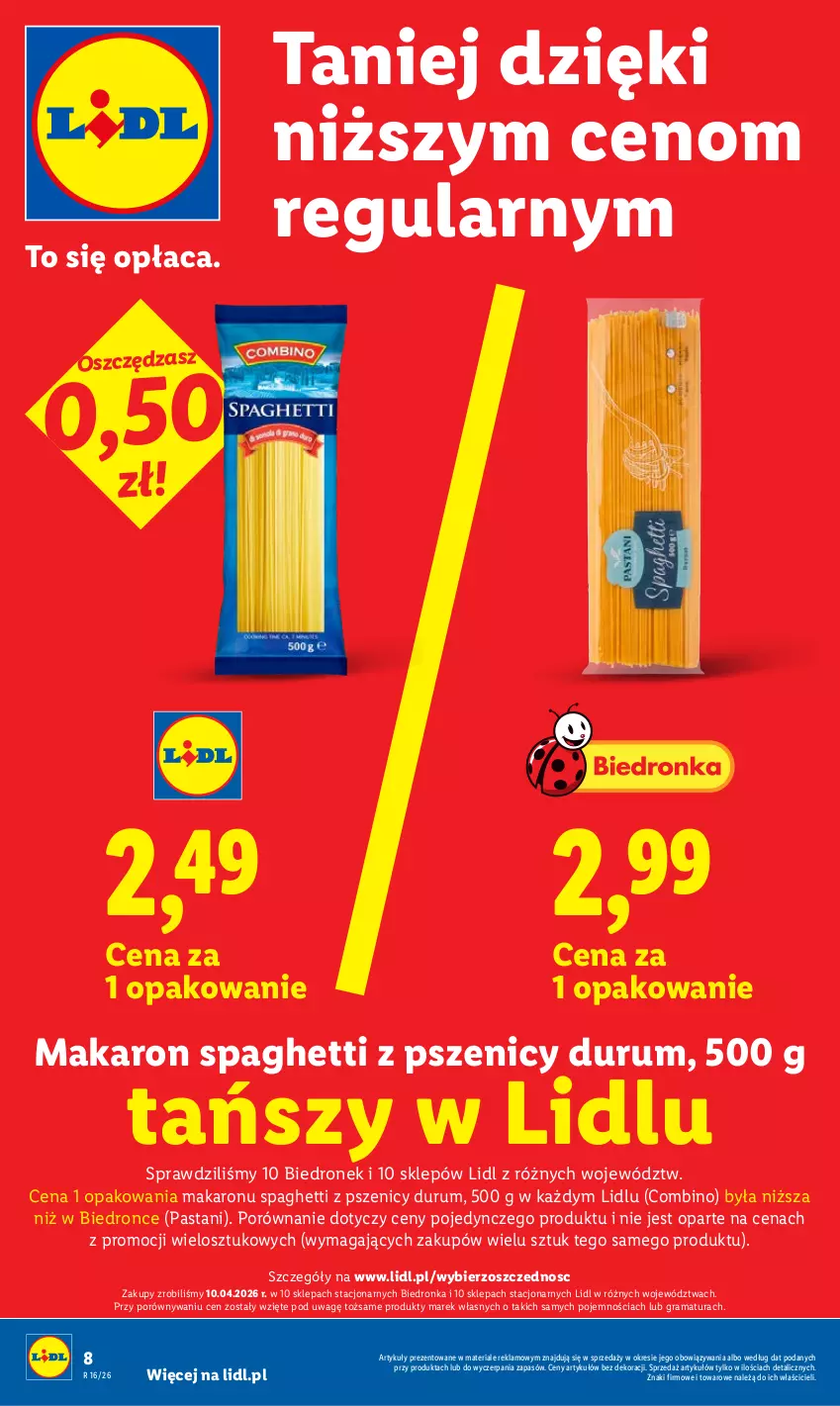 Gazetka promocyjna Lidl - Gazetka ważna od 16.04 do 18.04 - ważna 16.04 do 18.04.2026 - strona 8 - produkty: Dron, Gra, Makaron, Por, Rama, Rum, Spaghetti